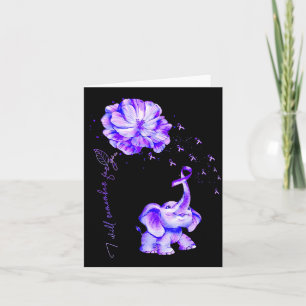 Ich werde mich für Purple Elephant Alzheimers erin Karte