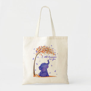 Ich werde mich für Sie Alzheimers Awareness Elepl Tragetasche