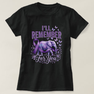 Ich werde mich für Sie an den Elefanten Alzheimer  T-Shirt