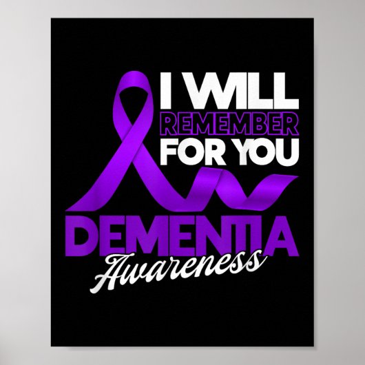 Ich werde mich für Sie Demenz Awareness-Band Poster (Vorne)