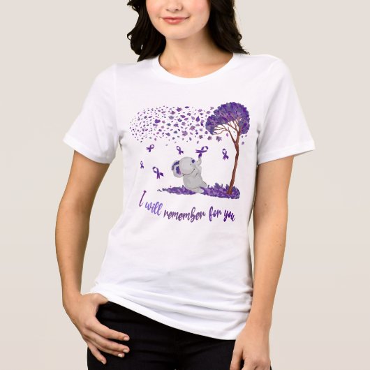 Ich werde mich für Sie T - Shirt erinnern (Vorderseite)