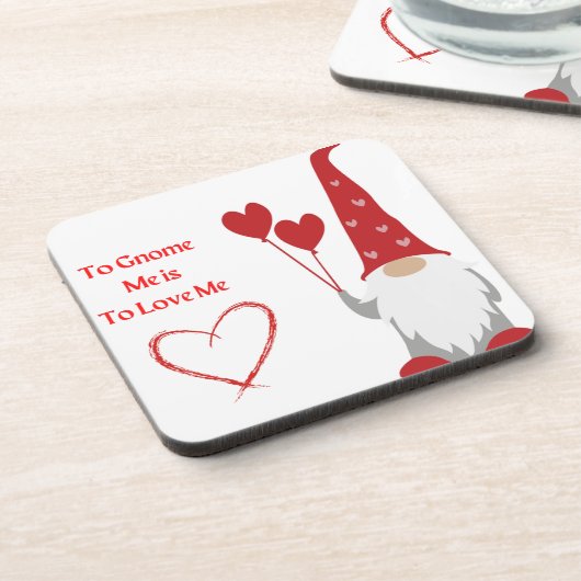 Ich werde mich mit einem Valentingenom Liebe mache Getränkeuntersetzer (Linke Seite)