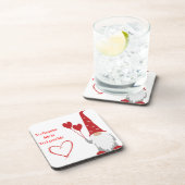 Ich werde mich mit einem Valentingenom Liebe mache Getränkeuntersetzer (Rechte Seite)