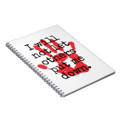 Ich werde mich nicht von anderen Gelassen - inspir Notizblock (Rechte Seite)