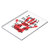 Ich werde mich nicht von anderen Gelassen - inspir Notizblock (Linke Seite)