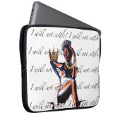 Ich werde mich nicht zufrieden geben! - laptopschutzhülle (Vorne Rechts)