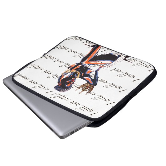 Ich werde mich nicht zufrieden geben! - laptopschutzhülle (Vorne Knopf)