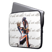 Ich werde mich nicht zufrieden geben! - laptopschutzhülle (Vorderseite Links)