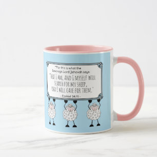 "Ich werde mich um meine Schafe kümmern"  Tasse