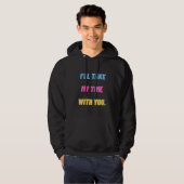 „Ich werde mir Zeit bei dir nehmen.“ Minimal Hoodie (Vorne ganz)