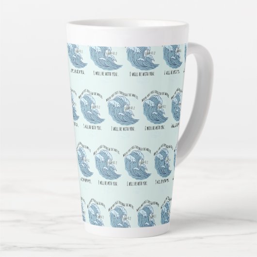 Ich werde mit dir Christlich sein Milchtasse (Rechte Ecke)