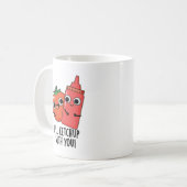 Ich werde mit dir einen lustigen Fastfood-Pub abge Kaffeetasse (Vorderseite Links)