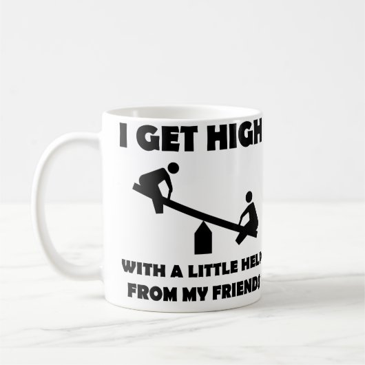 Ich werde mit ein bisschen Hilfe von meiner Tasse  (Links)