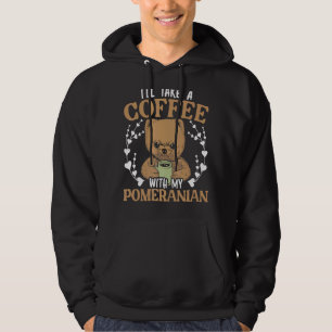 Ich werde mit meinem Spitz Cowner Coffee trinken Hoodie