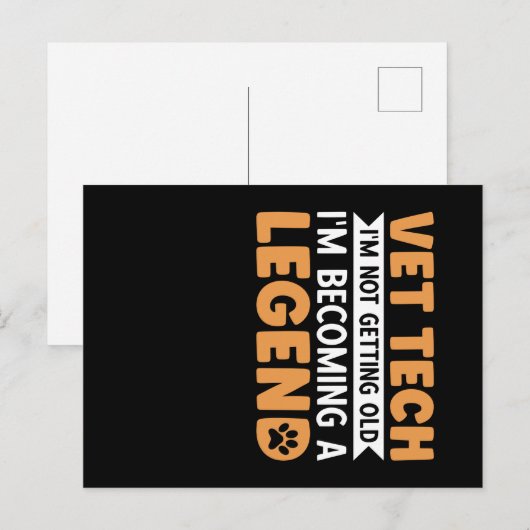 Ich werde nicht alt postkarte (Vorne/Hinten)