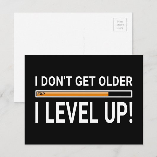 Ich werde nicht älter - ich werde besser! postkarte (Vorne/Hinten)