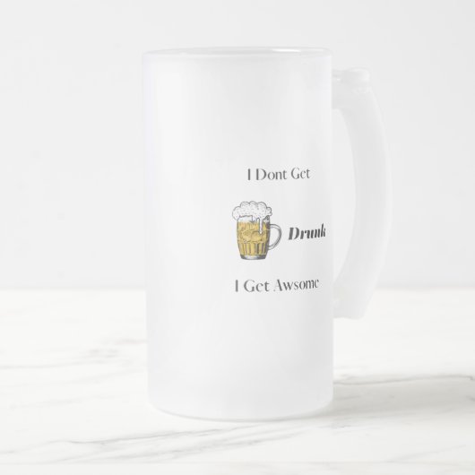 Ich werde nicht Betrunken, ich bekomme Awsome Mattglas Bierglas (VorderseiteRechts)