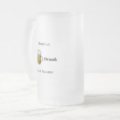 Ich werde nicht Betrunken, ich bekomme Awsome Mattglas Bierglas (Vorderseite Links)