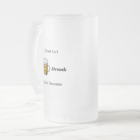 Ich werde nicht Betrunken, ich bekomme Awsome Mattglas Bierglas (Vorderseite Links)