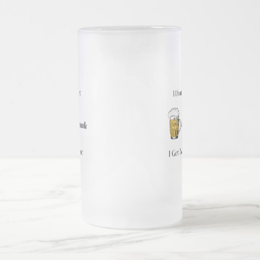 Ich werde nicht Betrunken, ich bekomme Awsome Mattglas Bierglas (Mittel)