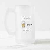 Ich werde nicht Betrunken, ich bekomme Awsome Mattglas Bierglas (Links)