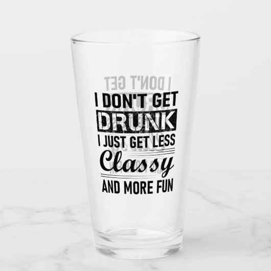 Ich werde nicht betrunken, ich werde einfach wenig glas (Vorderseite)