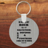 Ich werde nicht bewegt Bibelverse Schlüsselanhänger (Vorderseite)