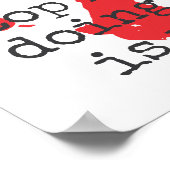 Ich werde nicht den Mangel an Freiheit Gelassen - Poster (Ecke)