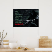 Ich werde nicht durch das Leben Motivierend Poster (Küche)