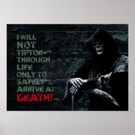 Ich werde nicht durch das Leben Motivierend Poster