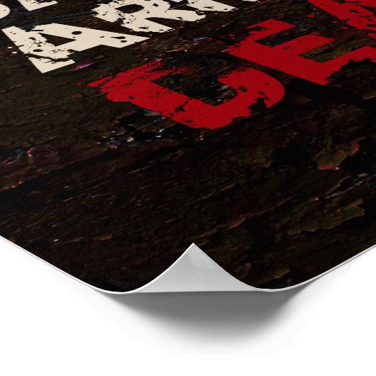 Ich werde nicht durch das Leben springen Poster (Ecke)