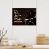 Ich werde nicht durch das Leben springen Poster (Küche)