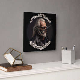 Ich werde nicht einfach nur ein Klassiker Quadratische Wanduhr