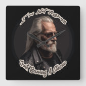 Ich werde nicht einfach nur ein Klassiker Quadratische Wanduhr (Vorderseite)