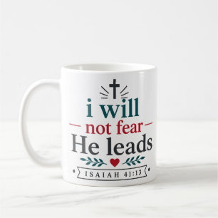 Ich werde nicht fürchten Er führt christliches Sch Kaffeetasse