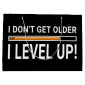 Ich werde nicht - I waagerecht ausgerichtetes Große Geschenktüte (Rückseite)