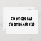 Ich werde nicht kalt postkarte (Vorne/Hinten)