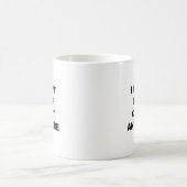 Ich werde nicht mehr ruhig Behalten Kaffeetasse (Mittel)