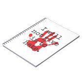 Ich werde nicht nachgeben, um zu hassen - inspirie notizblock (Linke Seite)