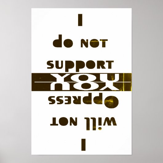 Ich werde nicht... poster (Vorne)