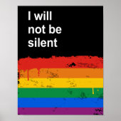 Ich werde nicht schweigen poster (Vorne)