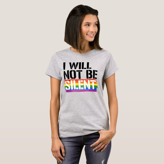 ICH WERDE NICHT SILENT SEIN T-Shirt (Vorne ganz)