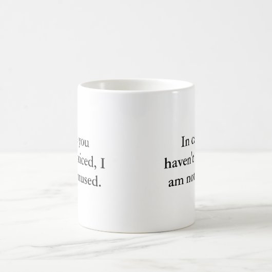 Ich werde nicht unterhalten kaffeetasse (Mittel)