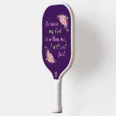 "Ich werde nicht Versagt" Lila Pickleball-Paddel Pickleball Schläger (Links)