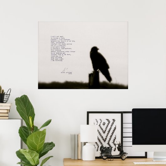 "Ich werde nicht warten" Poster (Heimbüro)