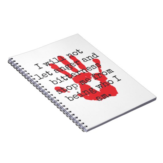 Ich werde nicht Wut und Bitterkeit Gelassen - Insp Notizblock (Rechte Seite)