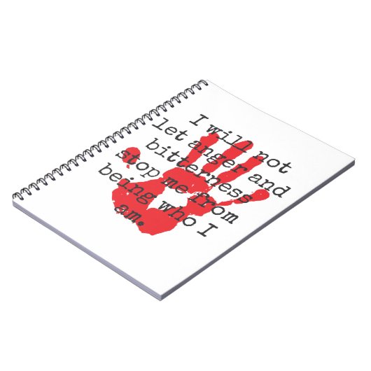 Ich werde nicht Wut und Bitterkeit Gelassen - Insp Notizblock (Linke Seite)