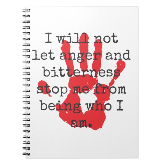 Ich werde nicht Wut und Bitterkeit Gelassen - Insp Notizblock (Vorderseite)