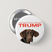 Ich werde nie auf Donald Trump herumhüpfen! Button (Vorne & Hinten)
