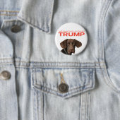 Ich werde nie auf Donald Trump herumhüpfen! Button (Beispiel)